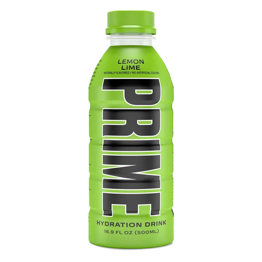 Prime Hydration Drink Lemon Lime 500 ml Snaxies Exotic Drinks Montreal Canada