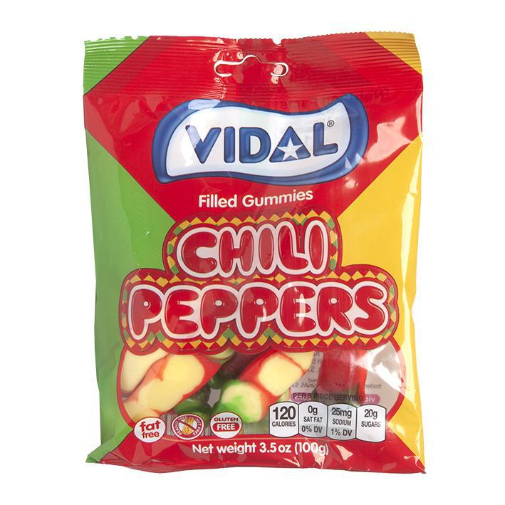 Vidal Gummi Red Chili Peppers 100 g Snaxies Exotic Candy Montreal Canada