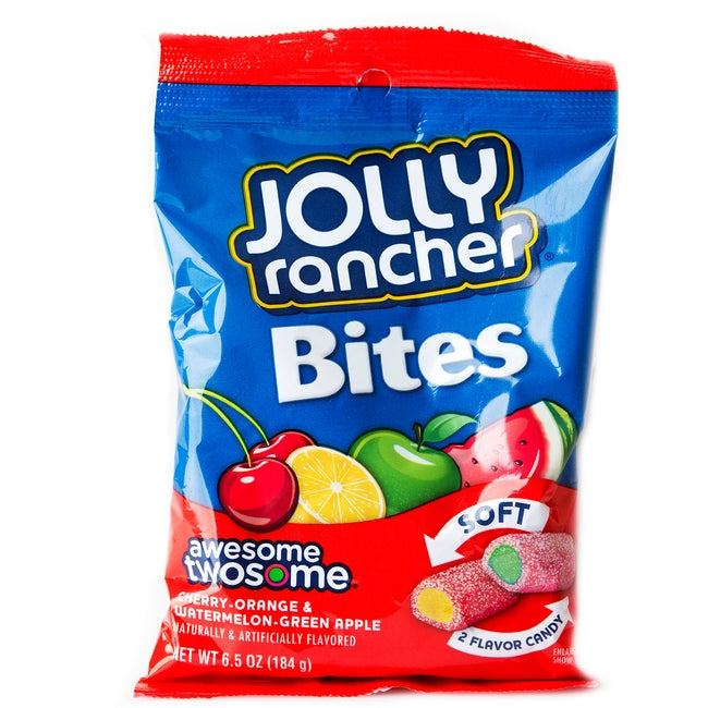 Jolly Rancher Awesome Twosome Bites Candy 184 g Snaxies Exotic Candy Montreal Canada