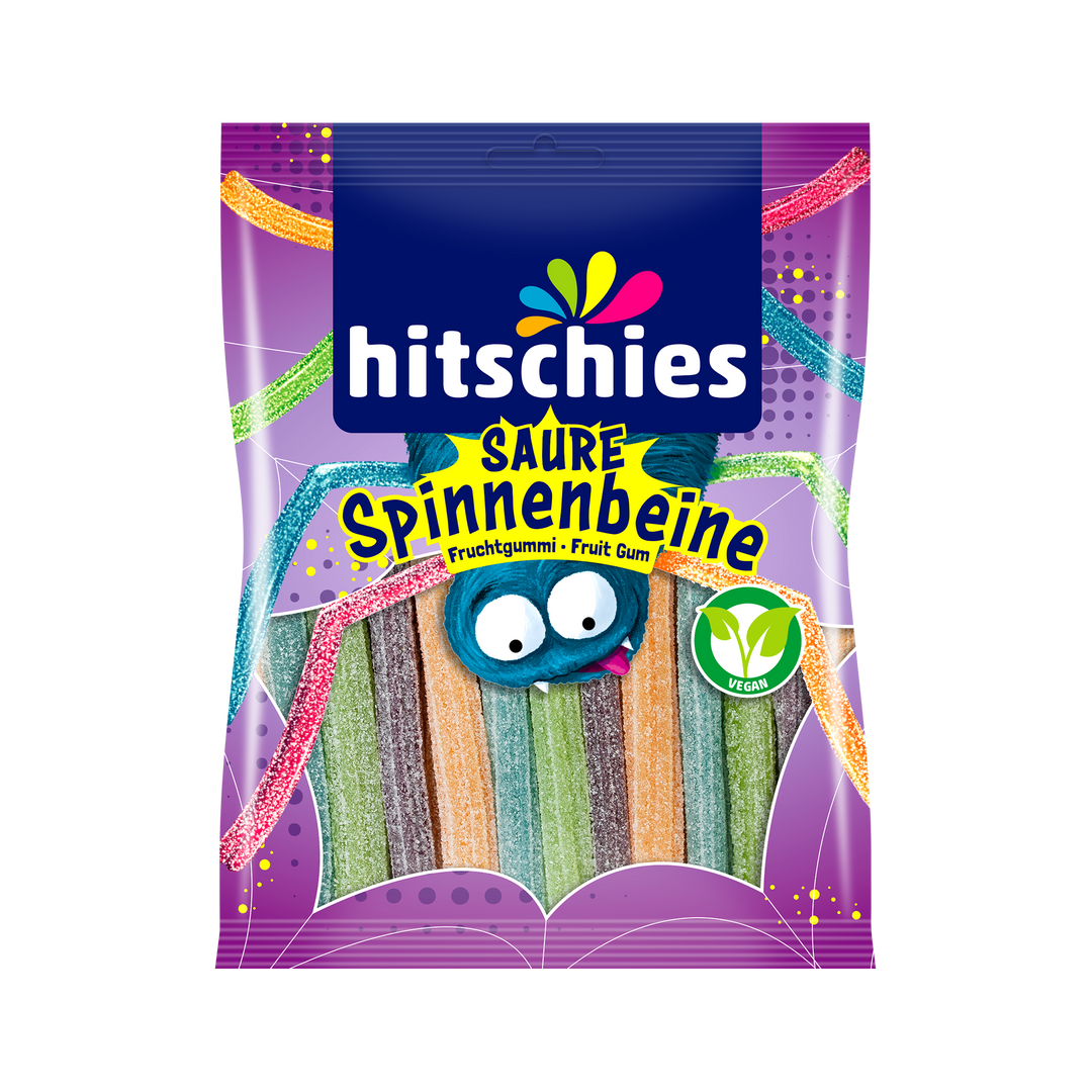Hitschies Sour Spider Legs Gummies 125 g Snaxies Exotic Candy Montreal Canada