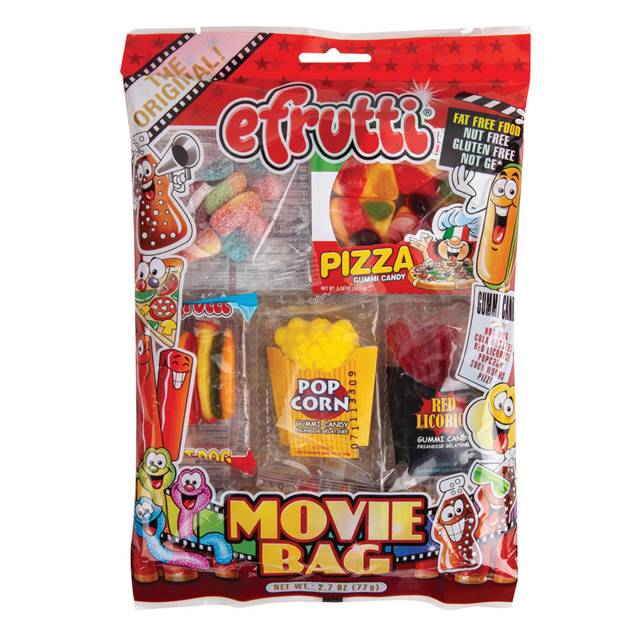 eFrutti Gummi Movie Bag 77 g Snaxies Exotic Candy Montreal Canada