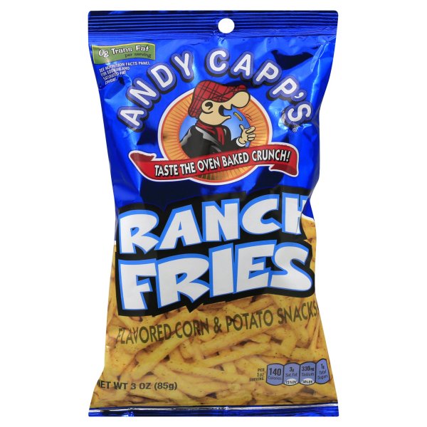 Andy Capp's Ranch Fries 85 g Snaxies Exotic Chips Montreal