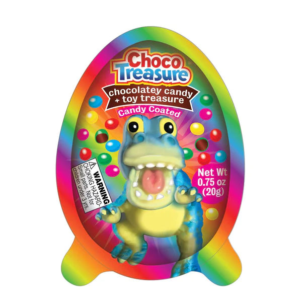 Choco Treasure Baby Dino Egg Candy 20 g Snaxies Exotic Chocolate Montreal