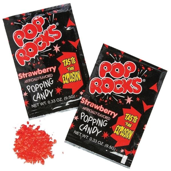 Pop Rocks Strawberry 9.5 g Snaxies Exotic Candy Montreal Canada