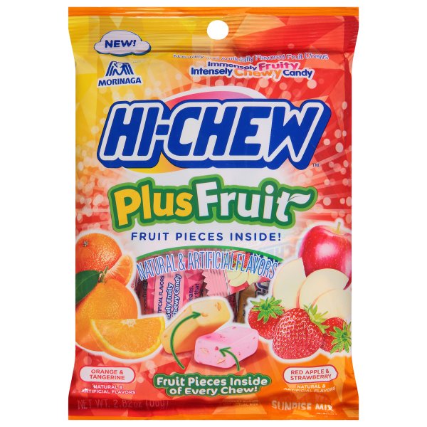 Hi-Chew Plus Fruit Mix Bag 80 g Snaxies Exotic Candy Montreal Canada