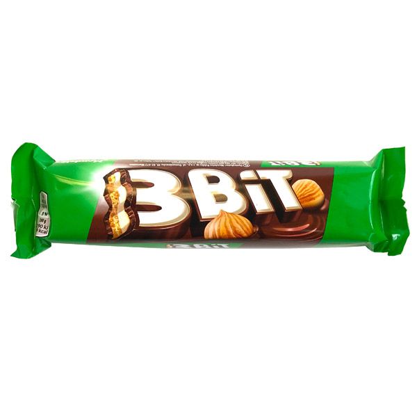 3Bit Hazelnut Chocolate Bar 46 g Imported Exotic Snacks Snaxies Montreal Quebec Canada