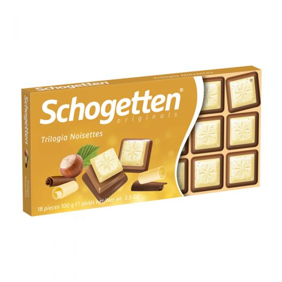 Schogetten Trilogia Chocolate Bar 100 g Snaxies Exotic Chocolate Montreal Canada