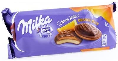Milka Choco Jaffa Orange Jelly 147 g Snaxies Exotic Cookies Montreal Canada