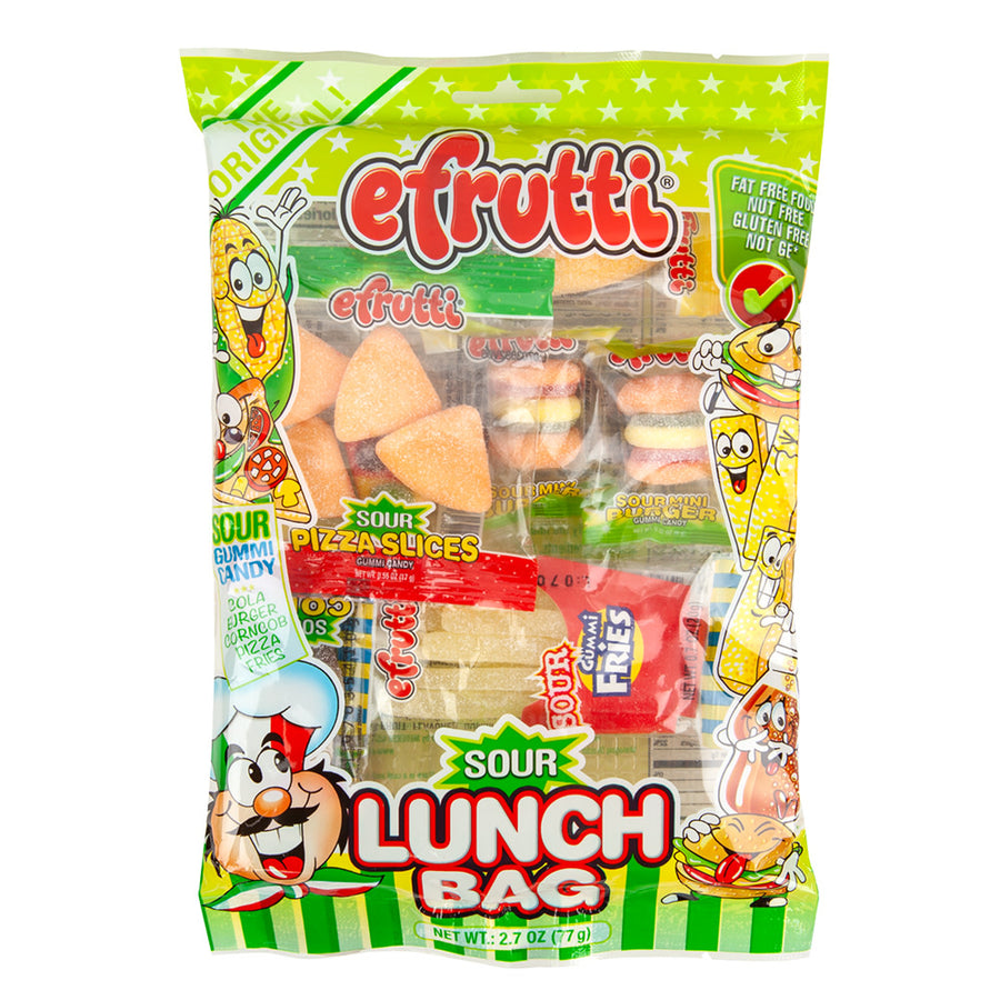 eFrutti Sour Lunch Bag 77 g Snaxies Exotic Candy Montreal Canada