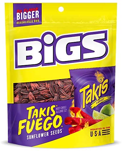 Bigs Takis Fuego Hot Chili & Lime Sunflower Seeds 152 g Snaxies Exotic Snacks Montreal Canada