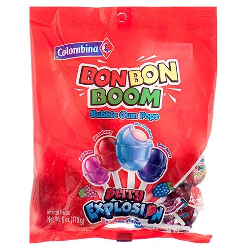 Colombina Berry Explosion Lollipops Bag 170 g Snaxies Exotic Candy Montreal Canada