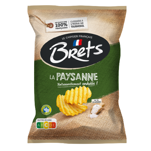 Brets Chips La Paysanne Guérande Salt Flavour 125 g Snaxies Exotic Chips Montreal Canada