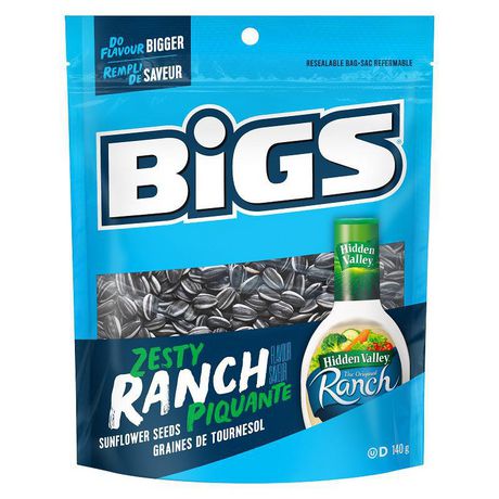Bigs Zesty Ranch Sunflower Seeds 152 g Snaxies Exotic Snacks Montreal Canada