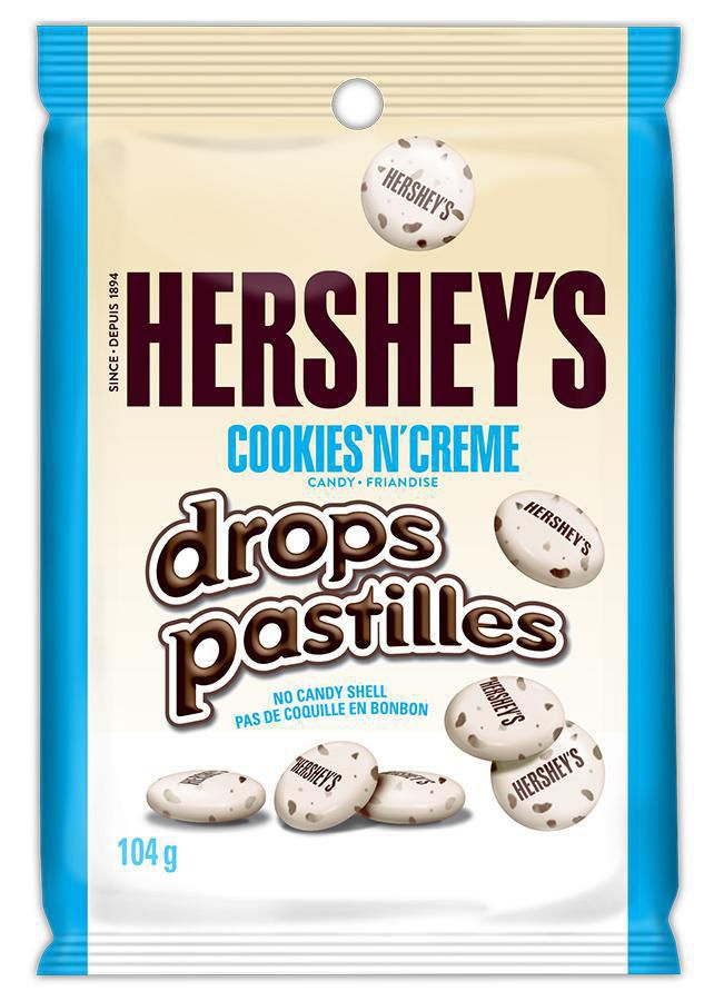 Hershey's Cookies 'N' Creme Drops Candy 104 g