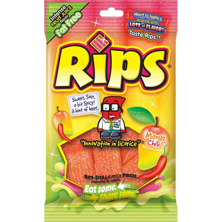 Rips Bite-Size Mango Chili Candy 113 g Snaxies Exotic Snacks Montreal Quebec Canada