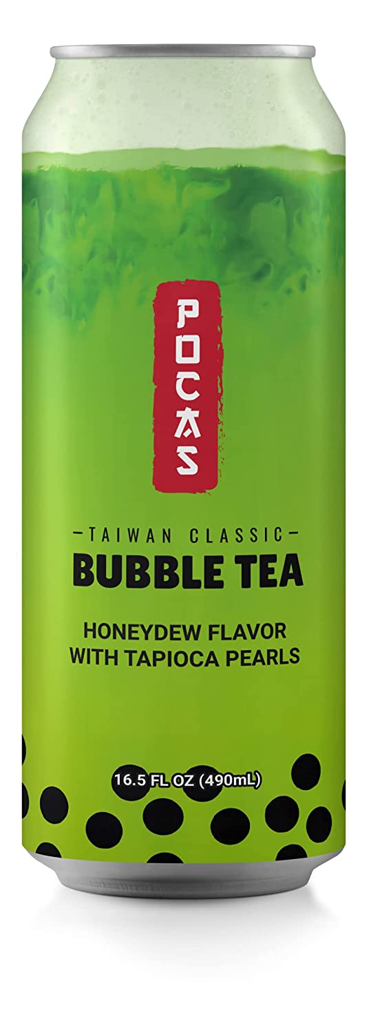 Pocas Bubble Tea Honeydew Flavour 490 ml Snaxies Exotic Drinks Montreal Canada