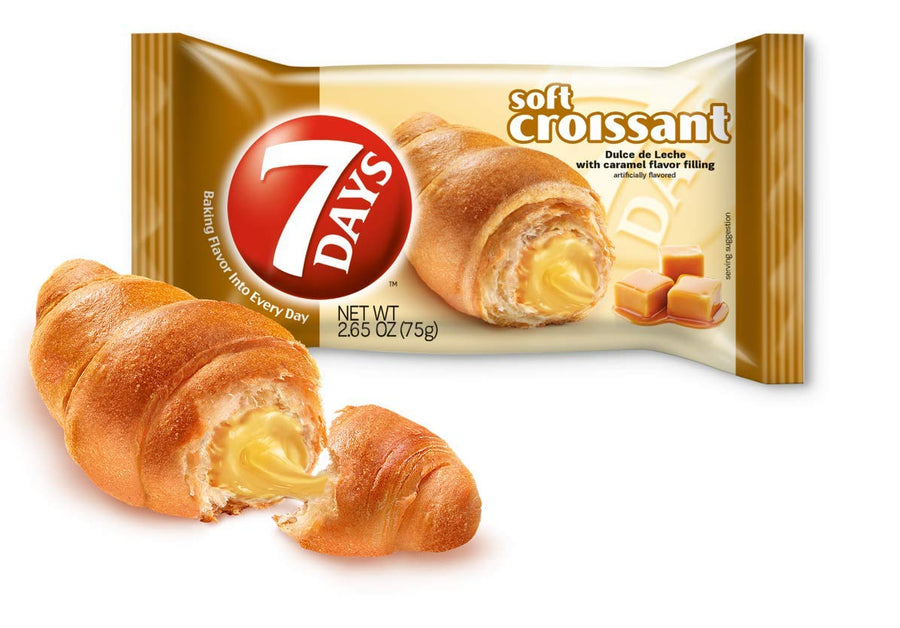 7 Days Croissant Caramel Flavour 75 g Snaxies Exotic Pastry Montreal Canada