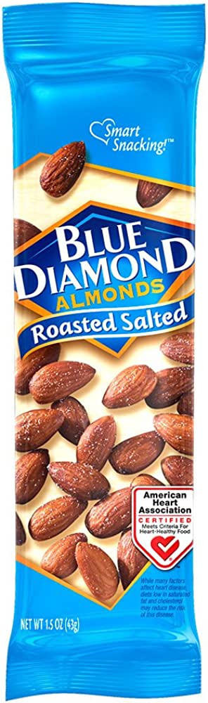 Blue Diamond Roasted Salted Almonds 43 g Snaxies Exotic Snacks Montreal