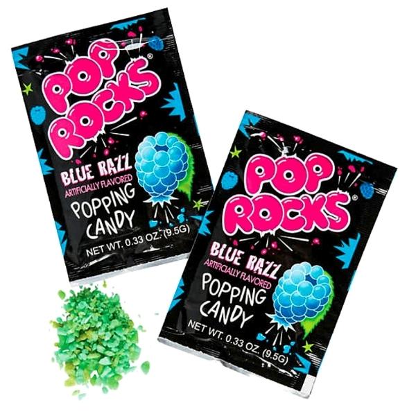 Pop Rocks Blue Razz 9.5 g Snaxies Exotic Candy Montreal Canada