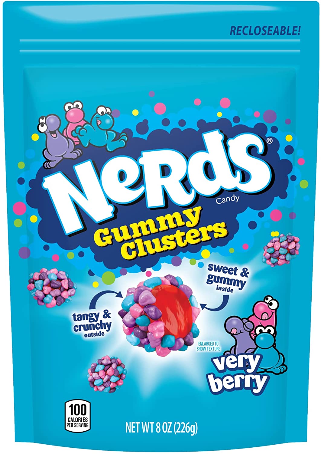 Nerds Gummy Clusters Very Berry Large Bag 227 g Snaxies Exotic Candy Montreal Canada