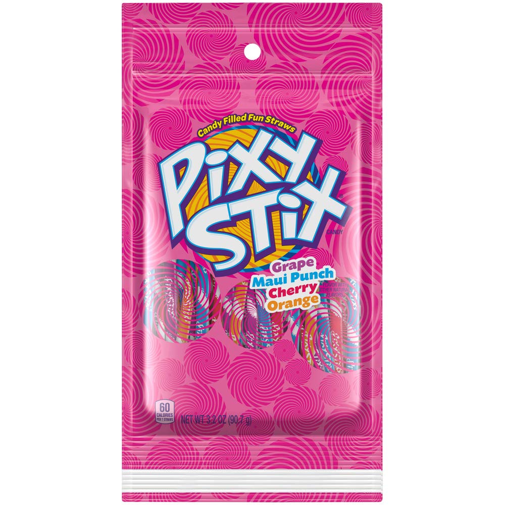 Pixy Stix Candy Filled Fun Straws 113.3 g Snaxies Exotic Candy Montreal Canada