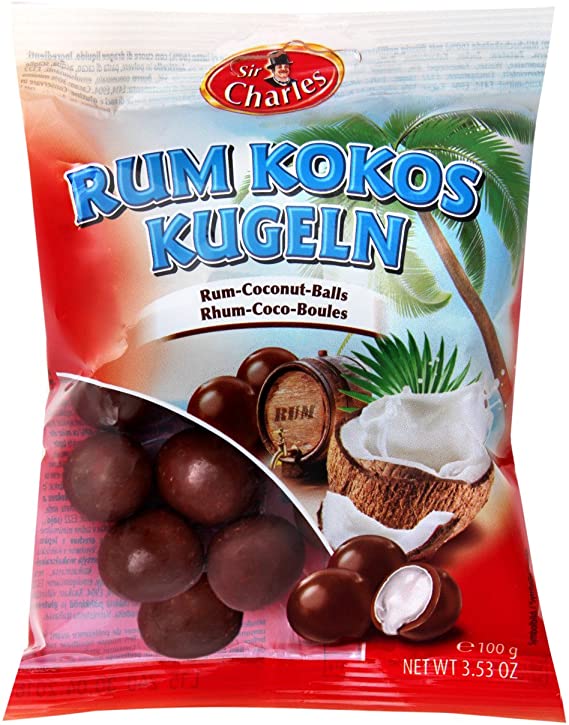 Sir Charles Rum Coconut Balls 100 g Snaxies Exotic Chocolate Montreal Canada