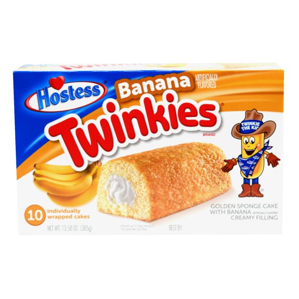 Hostess Banana Cake Twinkies 385 g Snaxies Exotic Pastry Montreal Canada