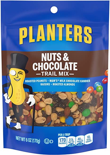 Planters Nuts & Chocolate Trail Mix 170 g Snaxies Exotic Snacks Montreal
