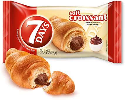 7 Days Croissant Chocolate Flavour 75 g Snaxies Exotic Pastry Montreal Canada