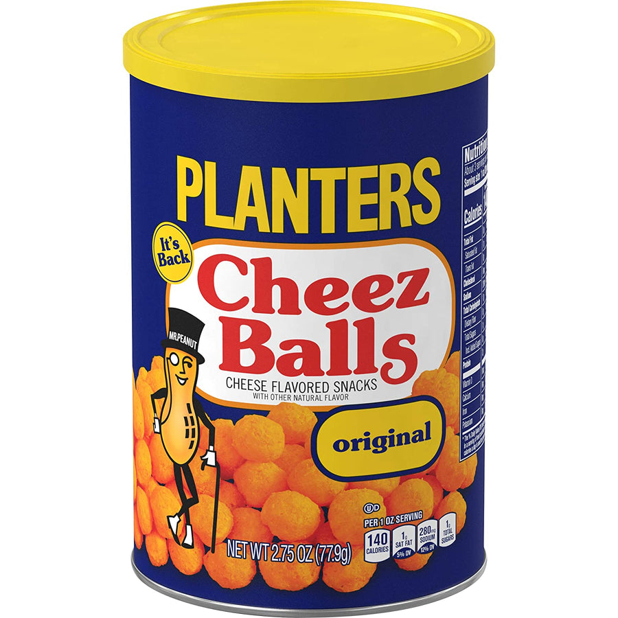 Planters Cheez Balls Original 77.9 g Snaxies Exotic Snacks Montreal Canada