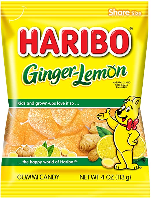 Haribo Ginger Lemon 113 g Snaxies Exotic Candy Montreal Canada