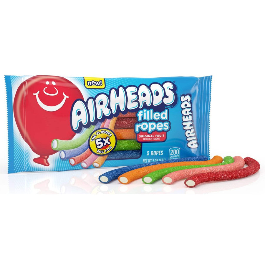 Airheads Filled Ropes 57 g Snaxies Exotic Candy Montreal Canada