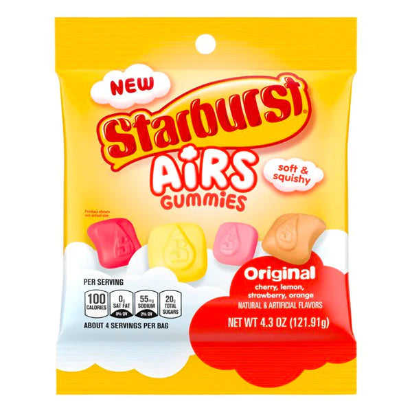 Starburst Airs Gummies 121.91 g Snaxies Exotic Candy Montreal Canada