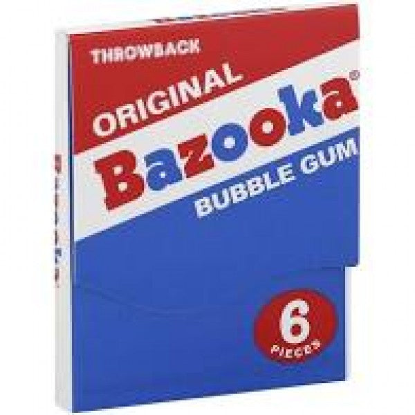 Bazooka Throwback Bubble Gum 36 g Snaxies Exotic Gum Montreal Canada