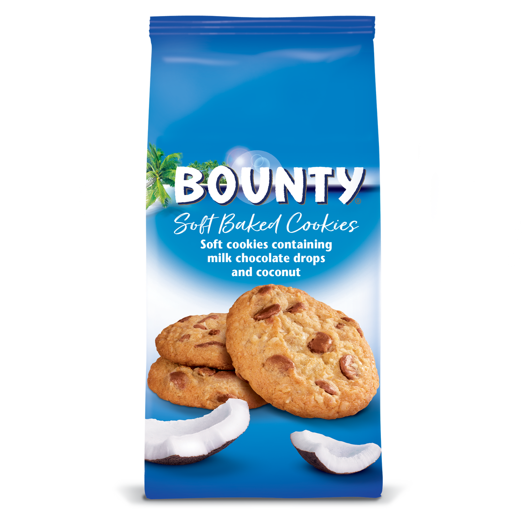 Bounty Soft Baked Cookies 180 g Imported Exotic Cookies from the UK Snaxies Montreal Canada