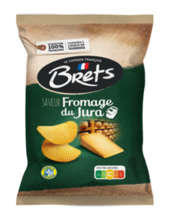 Brets Chips Jura Cheese Flavour 125 g - Exotic Chips - Europe - Snaxies Montreal Canada