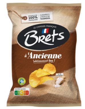 Brets Chips à L'Ancienne Guérande Salt Flavour 125 g Snaxies Exotic Chips Montreal Canada