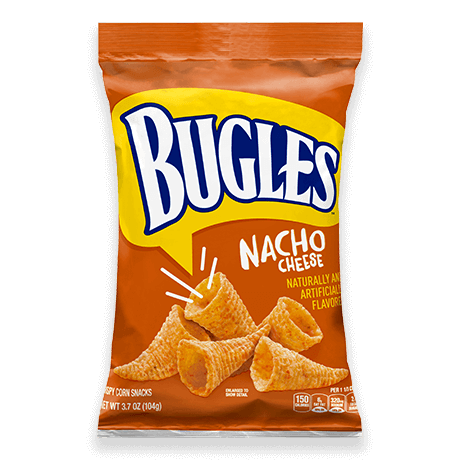Bugles Nacho Cheese 85 g Snaxies Exoitc Snacks Montreal Quebec Canada