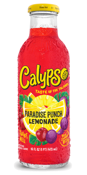 Calypso Paradise Punch Lemonade 473 ml Snaxies Exotic Juice Montreal