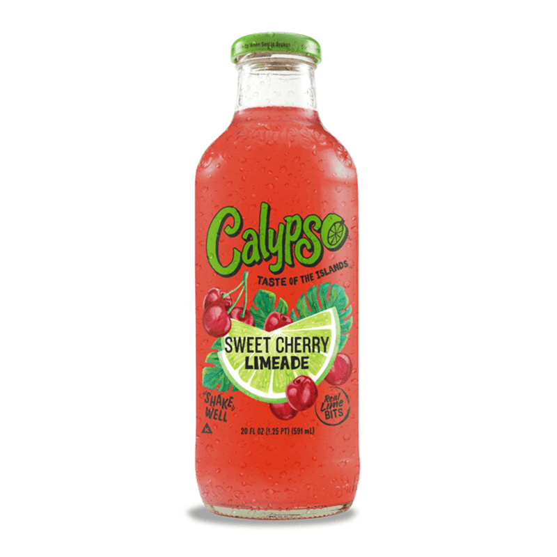 Calypso Sweet Cherry Limeade 473 ml Snaxies Exotic Drinks Montreal Canada