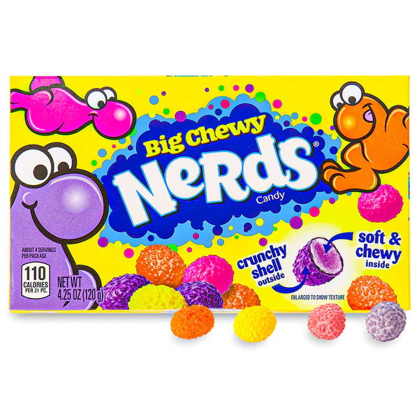 Big Chewy Nerds Theatre Box 120 g Snaxies Exotic Candy Montreal Canada