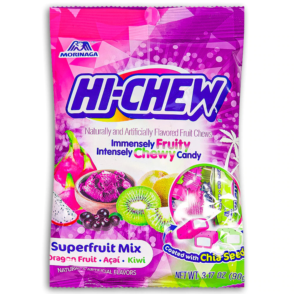 Hi-Chew Superfruit Mix 90 g Snaxies Exotic Candy Montreal Canada