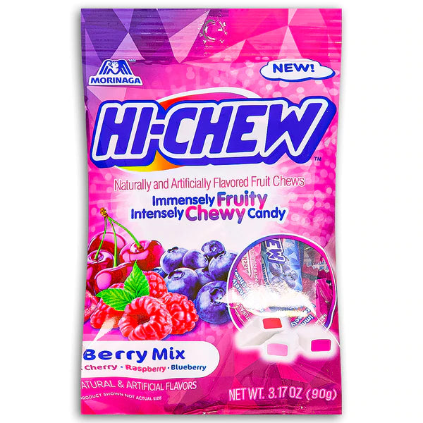 Hi-Chew Berry Mix Bag 90 g Snaxies Exotic Candy Montreal Canada