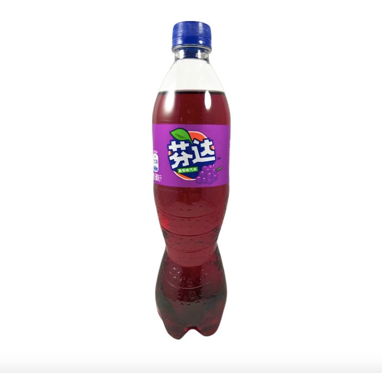 Chinese Fanta Grape 500 ml Snaxies Exotic Drinks Montreal Canada