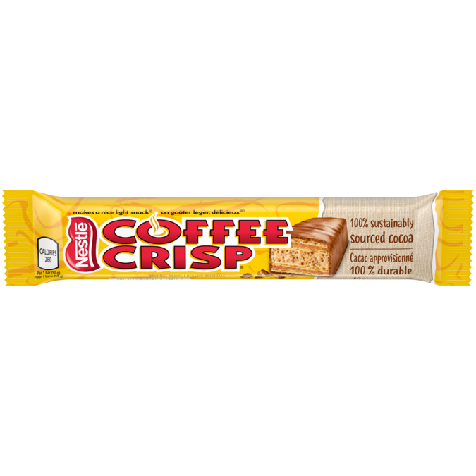 Coffee Crisp Chocolate Bar 50 g - Snaxies