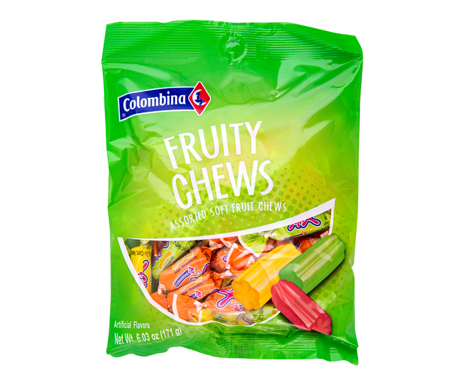 Colombina Fruity Chews Bag 171 g Snaxies Exotic Candy Montreal Canada