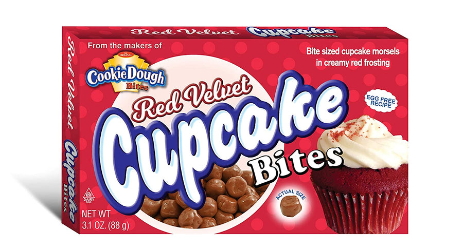 Cookie Dough Bites Red Velvet Cupcake 88 g Snaxies Exotic Snacks Montreal Quebec Canada