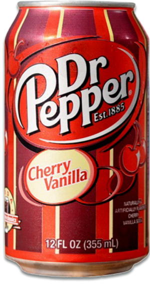 Dr Pepper Cherry Vanilla Can 355 ml Snaxies Exotic Drinks Montreal Quebec Canada