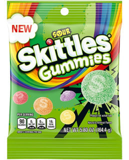 Skittles Gummies Sour 164.4 g Snaxies Exotic Candy Montreal Canada