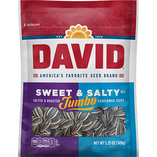 David Jumbo Sweet & Salty Sunflower Seeds 149 g Imported Exotic Snack Montreal Quebec Canada Snaxies